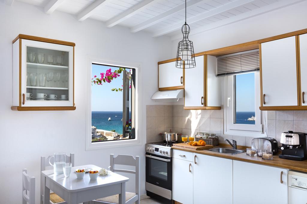 Bay Bees Sea View Suites & Homes Platys Gialos  Rum bild